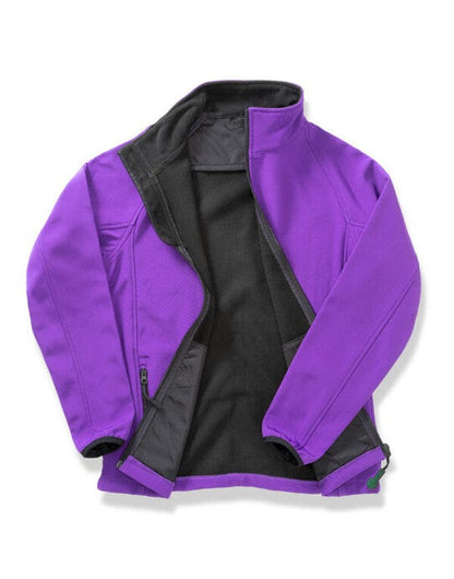Result Core Mens Printable Softshell - Purple/Black