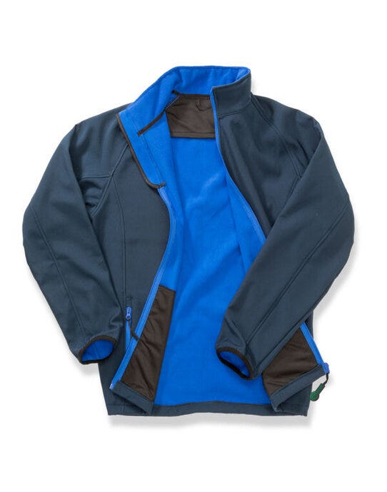 Result Core Mens Printable Softshell - Navy/Royal