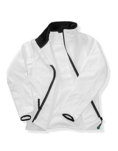 Result Core Mens Printable Softshell - White/Black