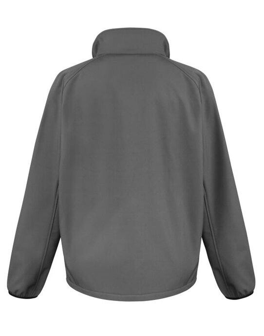 Result Core Mens Printable Softshell - Charcoal/Black