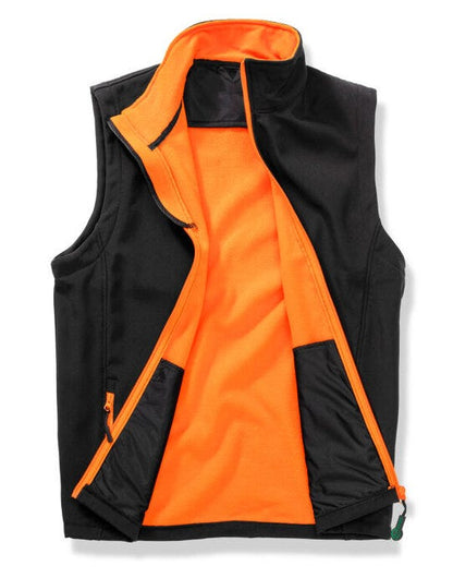 Result Core Mens Printable Sshell B/Warm - Black/Orange