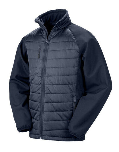 Result Recycled Result Black Compass Softshell Jacket - Navy/Navy