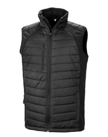 Result Recycled Result Black Compass Softshell Gilet - Black/Black