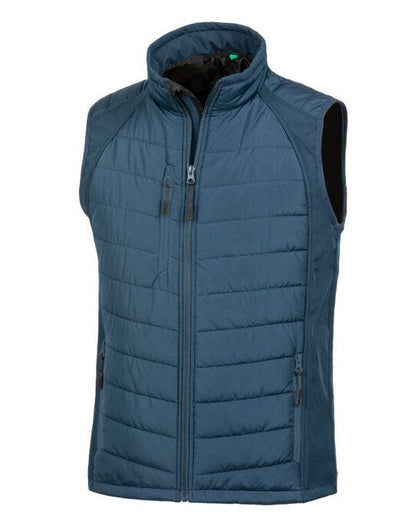 Result Recycled Result Black Compass Softshell Gilet - Navy/Navy