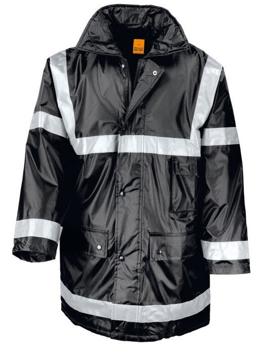 Result Work-Guard Result Workguard Management Coat - Black