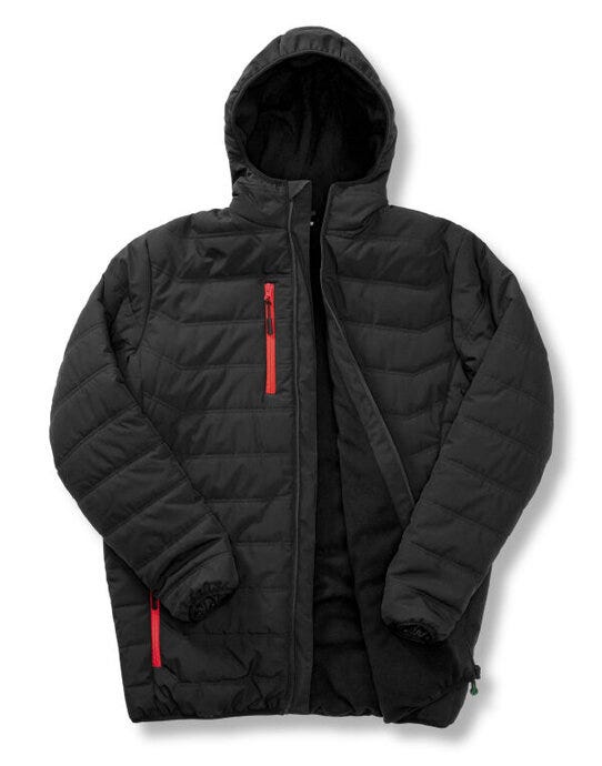 Result Recycled Result Black Compass Padded Winter Jkt - Black/Red