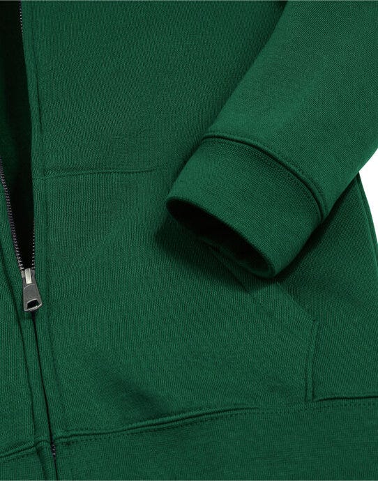 Russell Athletic Russell Kids Authentic Zip Hood Sweat - Bottle Green