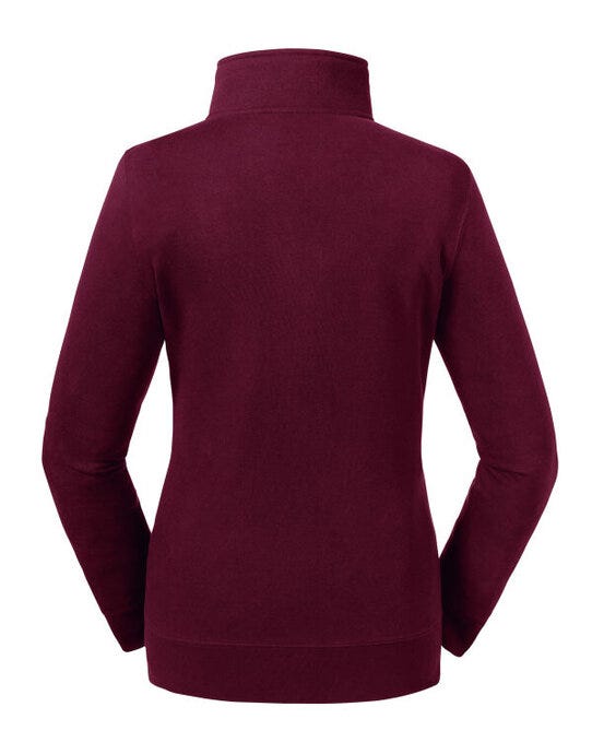 Russell Athletic Russell Ladies Authentic Sweat Jacket - Burgundy