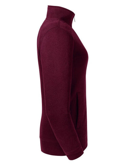 Russell Athletic Russell Ladies Authentic Sweat Jacket - Burgundy