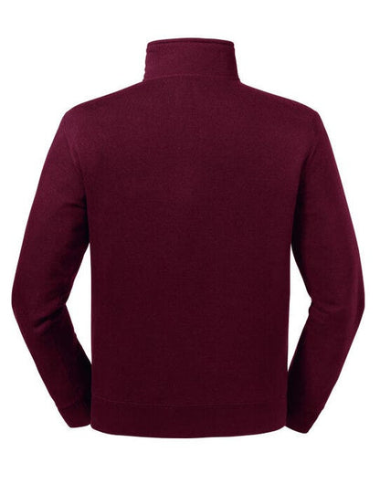 Russell Athletic Russell Authentic 1/4 Zip Sweat - Burgundy