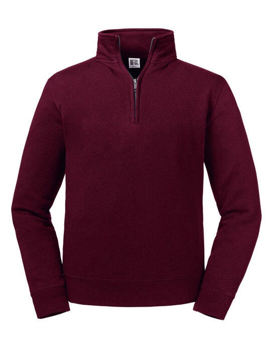 Russell Athletic Russell Authentic 1/4 Zip Sweat - Burgundy