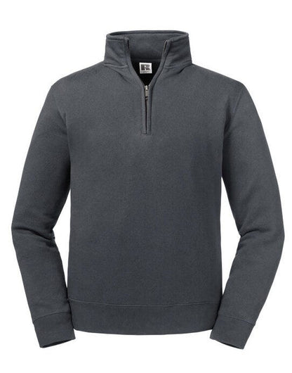 Russell Athletic Russell Authentic 1/4 Zip Sweat - Convoy Grey