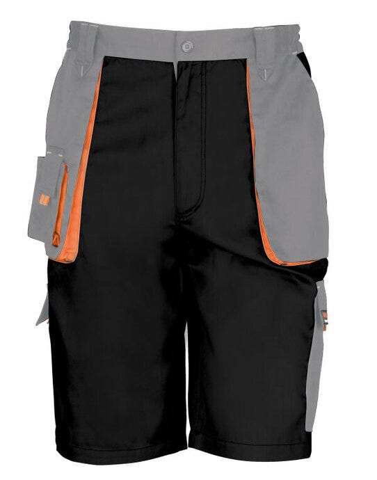 Result Work-Guard Result Workguard Lite Shorts - Black/Grey/Orange