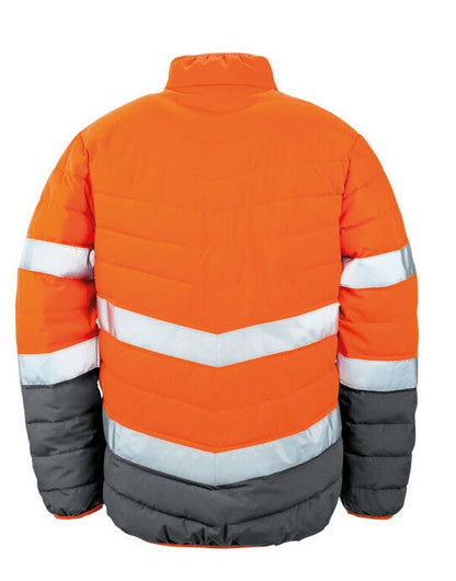 Result Safeguard Mens Safety Jacket - Fluorescent Orange