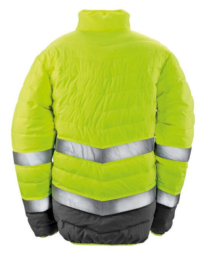 Result Safeguard Mens Safety Jacket - Fluro Yellow