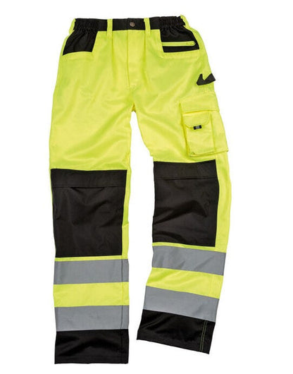 Result Safeguard Result Safe-Guard Safety Cargo Trousers - Hi-Vis Yellow
