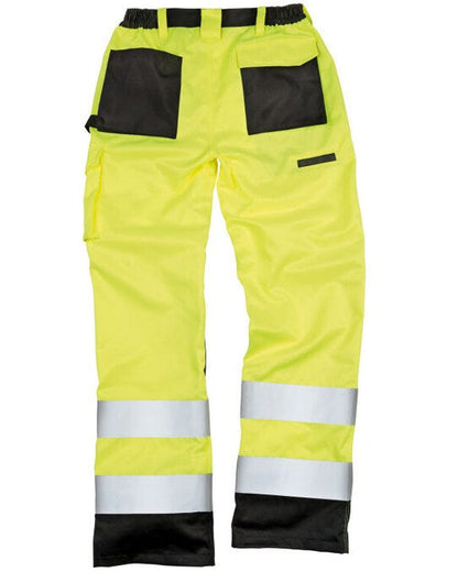 Result Safeguard Result Safe-Guard Safety Cargo Trousers - Hi-Vis Yellow