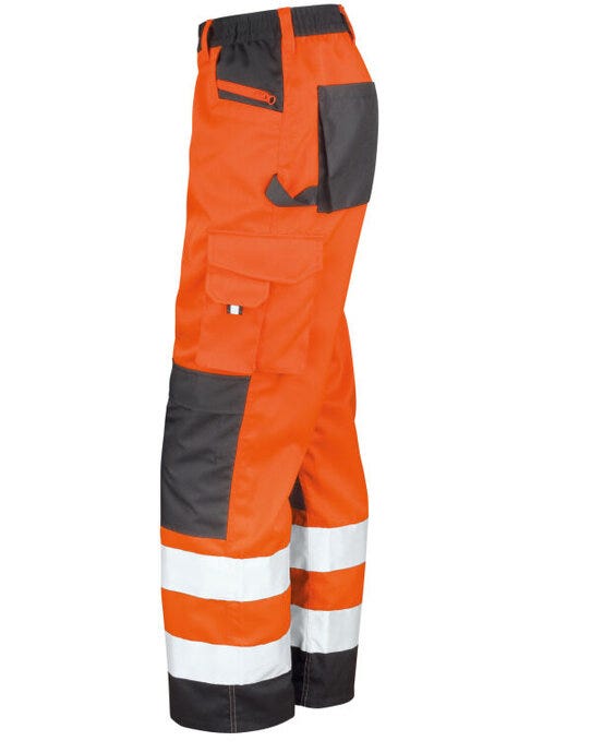 Result Safeguard Result Safe-Guard Safety Cargo Trousers - Hi Vis Orange