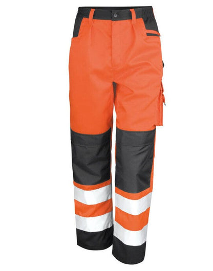 Result Safeguard Result Safe-Guard Safety Cargo Trousers - Hi Vis Orange