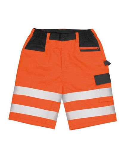 Result Safeguard Safety Cargo Shorts - Fluorescent Orange