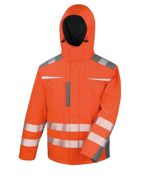 Result Safeguard Dynamic Softshell Coat - Fluorescent Orange