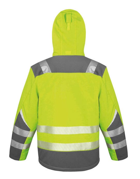 Result Safeguard Dynamic Softshell Coat - Fluro Yellow