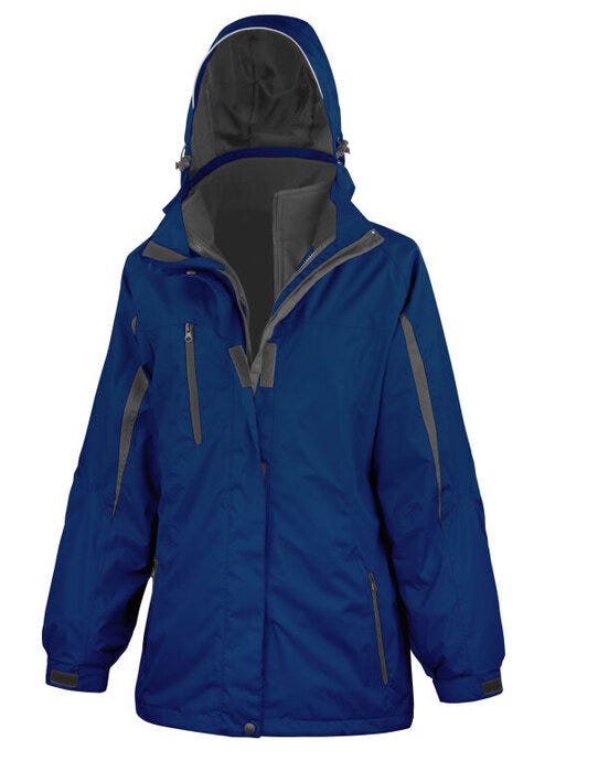 Result Womens 3 In 1 Journey Jacket - Navy/Black