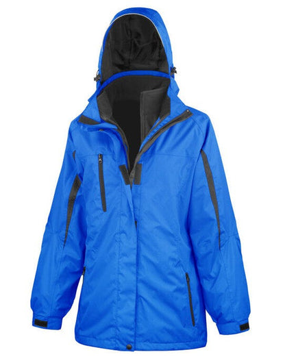 Result Womens 3 In 1 Journey Jacket - Royal/Black