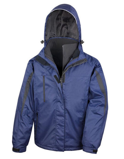 Result Mens 3 In 1 Journey Jacket - Navy/Black
