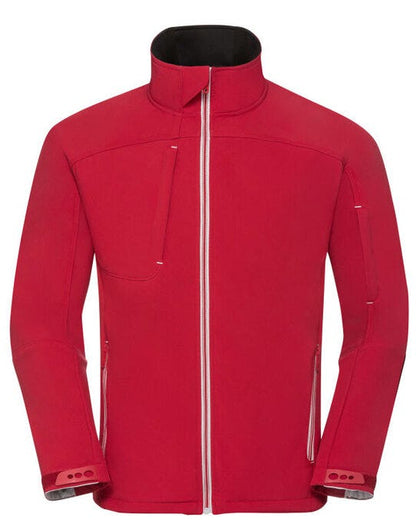 Russell Athletic Russell Mens Bionic Softshell Jacket - Classic Red
