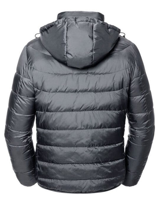 Russell Athletic Russell Mens Hooded Nano Jacket - Iron Grey