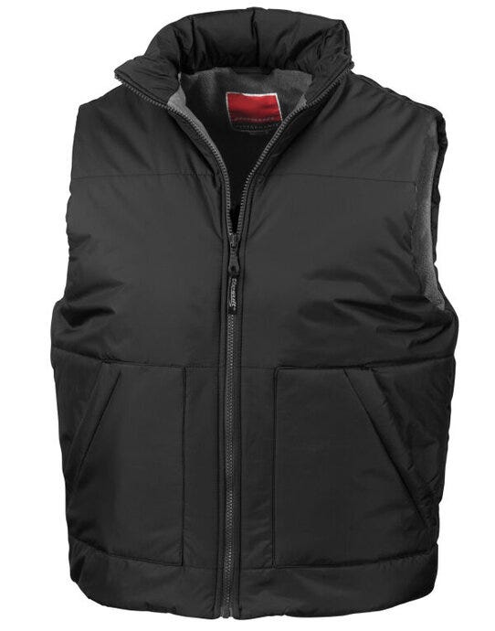 Result Fleece Lined Bodywarmer - Black