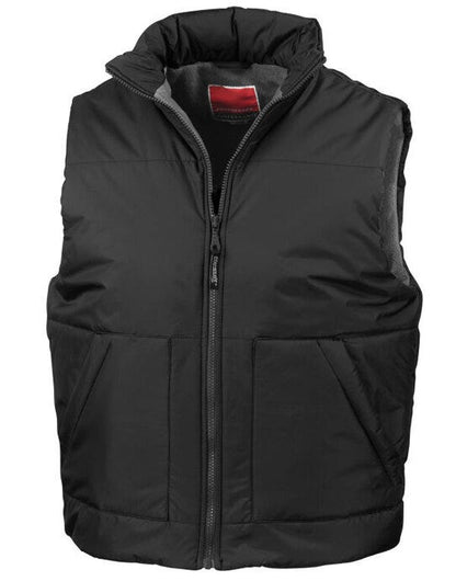Result Fleece Lined Bodywarmer - Black
