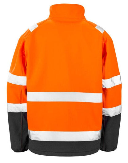 Result Safeguard Printable Safety SShell - Fluorescent Orange/Black
