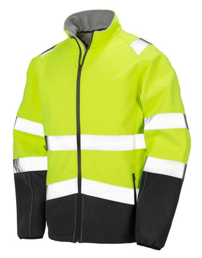 Result Safeguard Printable Safety SShell - Fluorescent Yellow/Black
