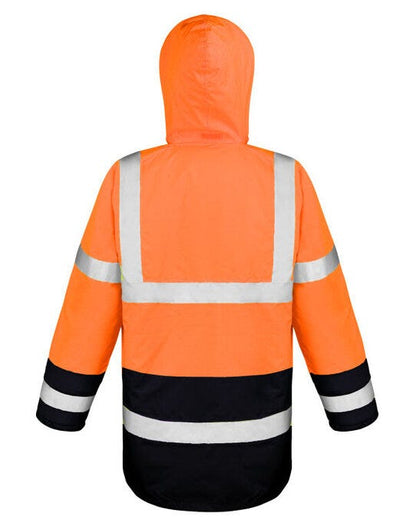 Result Safeguard Moterway 2-Tone Coat - Fluorescent Orange/Black