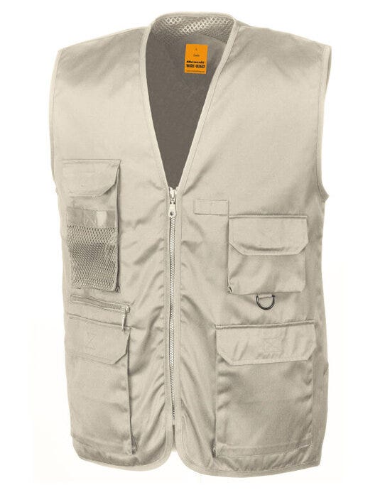 Result Work-Guard Result Workguard Safari Waistcoat - Camel