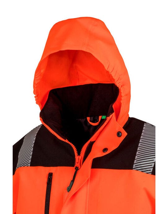 Result Safeguard Result SGuard Extreme Tech Safety Coat - Fluorescent Orange/Black