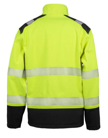 Result Safeguard Ripstop Safety Softshel - Fluorescent Yellow/Black