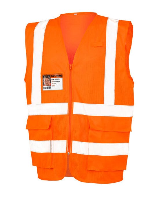 Result Safeguard Result Sguard Exec Cool Mesh Safety Vest - Fluoresent Orange