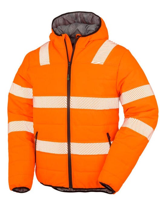 Result Recycled Result Rcycled Ripstop Padded Safety Jkt - Fluoresent Orange