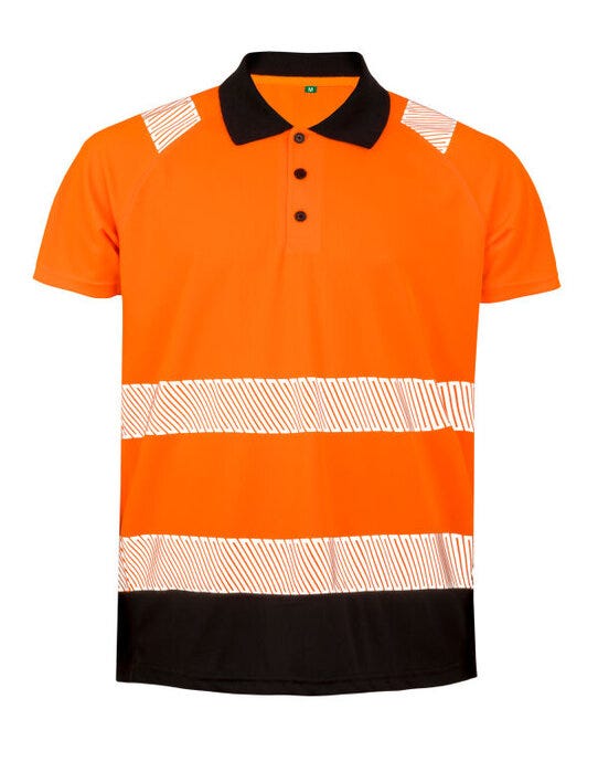 Result Recycled Safety Polo - Fluoresent Orange