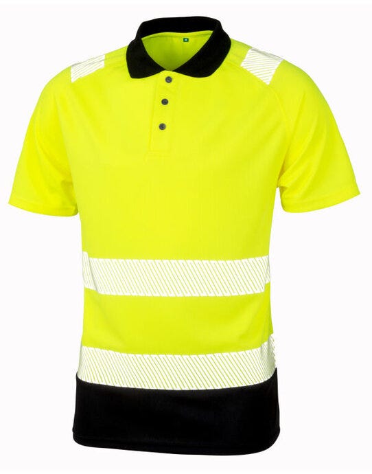 Result Recycled Safety Polo - Fluoresent Yellow