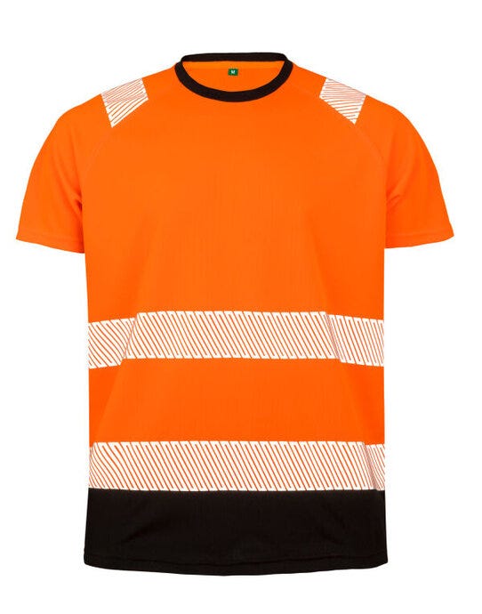 Result Recycled Safety T-Shirt - Fluoresent Orange
