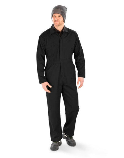 Result Recycled Action Zip Front Overall - Black