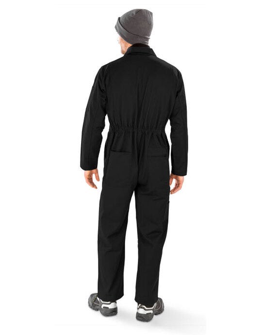 Result Recycled Action Zip Front Overall - Black