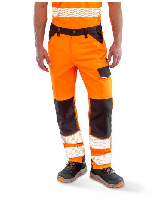 Result Safeguard Resuly Safeguard Stretch Safety Trouser - Fluoresent Orange