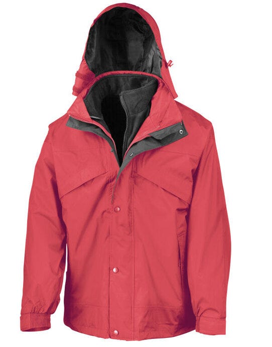 Result 3 In 1 Zip and Clip Jacket - Red