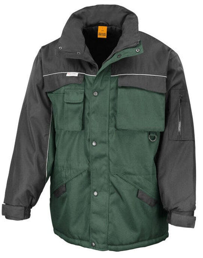 Result Work-Guard Result Workguard Combo Coat - Bottle Green/Black