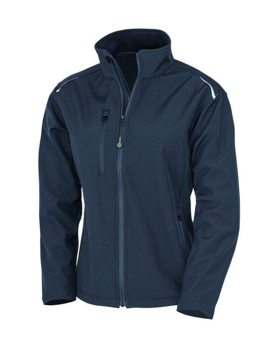 Result Recycled Ladies P'able Softshell - Navy